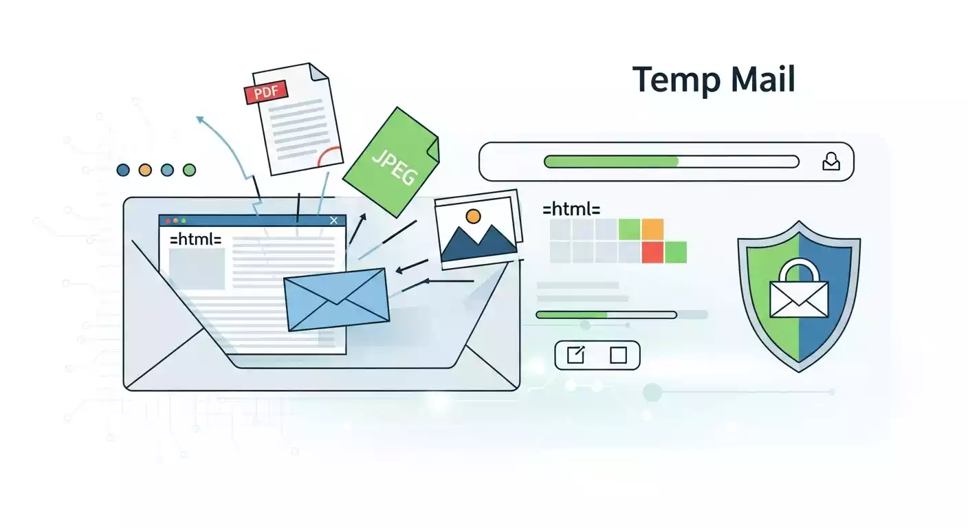 Does Temp Mail Receive Attachments and HTML Emails?